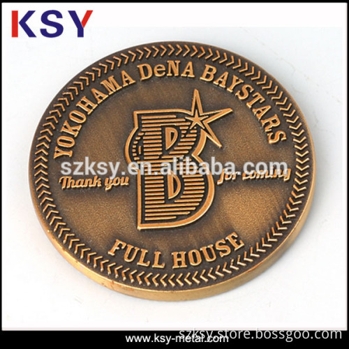 Factory prices custom metal stamping coins for anniversary
